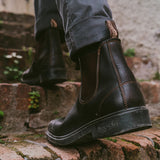 Blundstone 062 Mens Elastic Sided Dress Stout Brown Boots