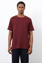 Antioch Mens Plain T-Shirt In Burgundy