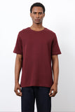 Antioch Mens Plain T-Shirt In Burgundy