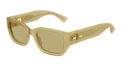 Bottega Veneta Sunglasses Unisex In Yellow Brown BV1400S-004