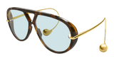 Bottega Veneta sunglasses Woman Havana Gold Green BV1273S-007