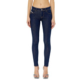Diesel Womens L-2018 Slandy-Low Jeans In Navy