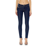 Diesel Womens L-2018 Slandy-Low Jeans In Navy