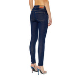 Diesel Womens L-2018 Slandy-Low Jeans In Navy