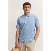 Bugatti Mens 1/2 Sleeve Golfer In Light Blue