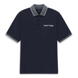 Bugatti Mens 1/2 Sleeve Golfer In Navy Blue
