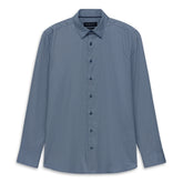 Bugatti Mens Casual 1/1 Sleeve Shirt In Navy Blue