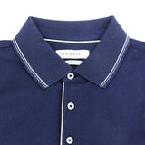 Bugatti Mens Short Sleeve Golfer In Navy