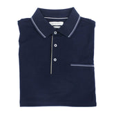 Bugatti Mens Short Sleeve Golfer In Navy
