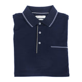 Bugatti Mens Short Sleeve Golfer In Navy