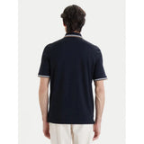 Bugatti Mens 8150 1/2 Sleeve Golfer In Navy