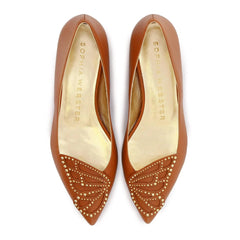 Sophia Webster Sss24104 Butterfly Flat Caramel