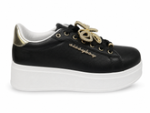 Sissy Boy Womens Gabriella Sneakers With Charms In Black