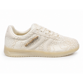 Sissy Boy Womens Preston Sneakers All Over Lace In Off White