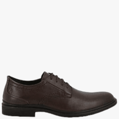 Hush Puppies Victor Plain Toe Lace Up Chocolate
