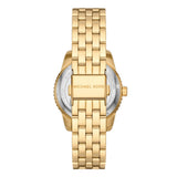 Micheal Kors Womens Byrant Stainless Steel Cubic Zirconia Watch In Gold
