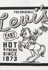 Levis Pizza Delivery Cowboy T-Shirt For Boys In Egret
