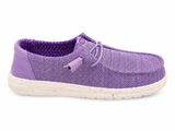 Hey Dude Ladies Wendy Stretch Sox Shoes In Purple