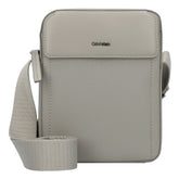 Calvin Klein Mens Sleek Reporter Mono Crossbody Bag In Light Brown