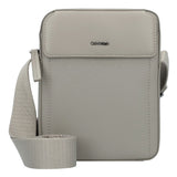 Calvin Klein Mens Sleek Reporter Mono Crossbody Bag In Light Brown