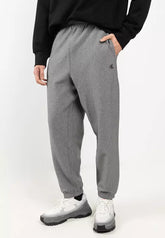 Calvin Klein Mens Premium Terry Monogram Jogger In Medium Grey Heather