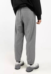 Calvin Klein Mens Premium Terry Monogram Jogger In Medium Grey Heather