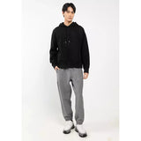 Calvin Klein Mens Premium Terry Monogram Jogger In Medium Grey Heather