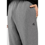 Calvin Klein Unisex Terry Monogram Joggers In Grey