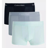 Calvin Klein Mens Low Rise 3 Pack Trunks In Multi