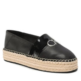 Calvin Klein Womens Flatform Espadrille In Black