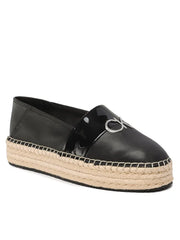 Calvin Klein Womens Flatform Espadrille In Black