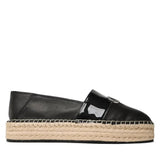 Calvin Klein Womens Flatform Espadrille In Black