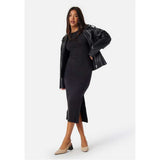 Calvin Klein J224064 Modal Detail Dress Black