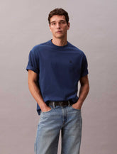 Calvin Klein Mens Topstich Embroidered Patch In Blue