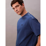 Calvin Klein Mens Topstich Embroidered Patch In Blue