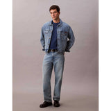 Calvin Klein Mens Topstich Embroidered Patch In Blue