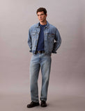 Calvin Klein Mens Topstich Embroidered Patch In Blue