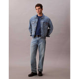 Calvin Klein Mens Topstich Embroidered Patch In Blue