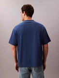 Calvin Klein Mens Topstich Embroidered Patch In Blue