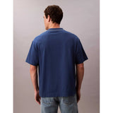 Calvin Klein Mens Topstich Embroidered Patch In Blue