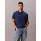 Calvin Klein Mens Topstich Embroidered Patch In Blue