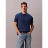 Calvin Klein Mens Topstich Embroidered Patch In Blue