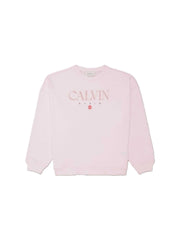 Calvin Klein Girls Multi Color Sweatshirt In Pink