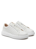 Calvin Klein Womens Cupsole Lace Up In White