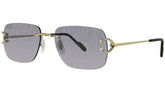 Cartier Mens C Décor Sunglasses In Gold