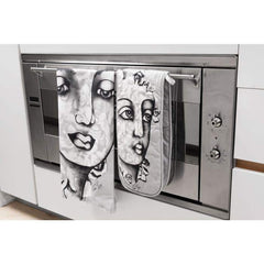 Tea Towel-S/Face-Pe/Bl