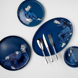 Carrol Boyes Platter Oval-Indigo Blues