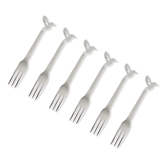 Cake Fork Set Of 6-Hummingbird