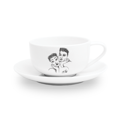Carrol Boyes Cup And Saucer-Two Of A Kind