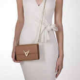 Carrol Boyes Chain Purse Toe Touch Brown